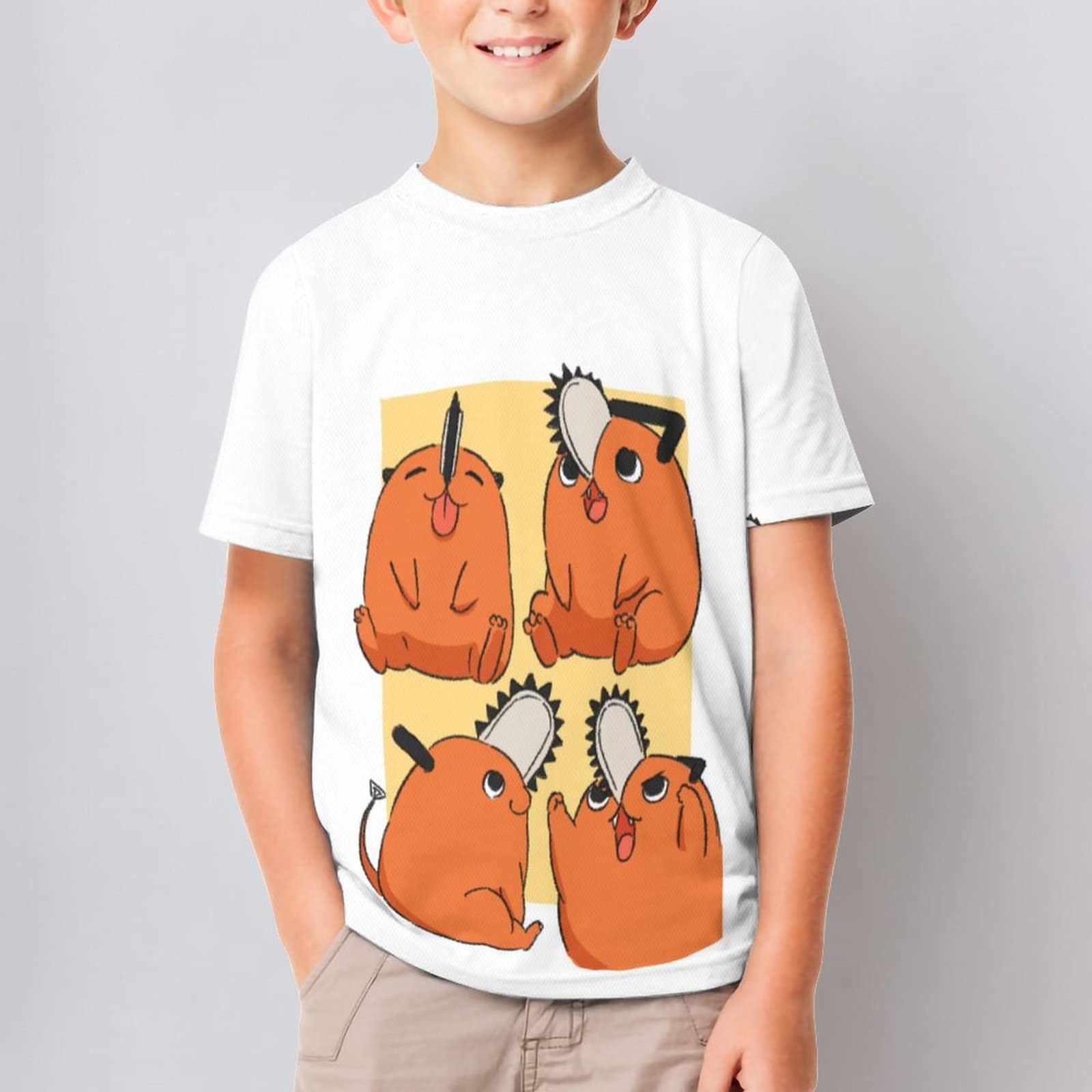 Amazon.co.jp: チェンソーマン デンジ ポチタ Tシャツ 子供服 半袖 