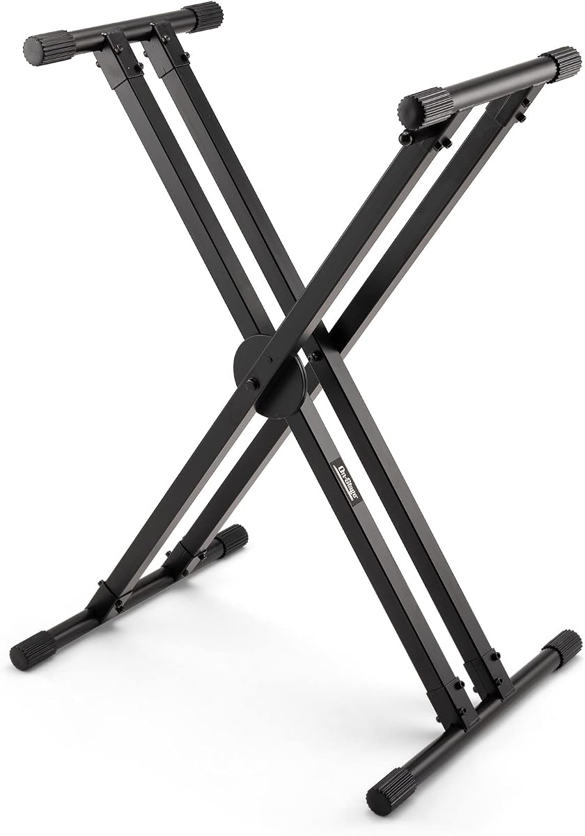 On-Stage KS8291XX ERGO-LOK Double-X Keyboard Stand with Lok-Tight Construction