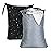 OTraki 2Pcs Exlarge Wet Bag 24x32 inch Reusable Waterproof Wet Dry Bag with Zipper Handle Wet Clothes Blanket Bedding Coat Sweater Machine Washable Laundry Bag for Travel Hotel Camping, Black & Grey