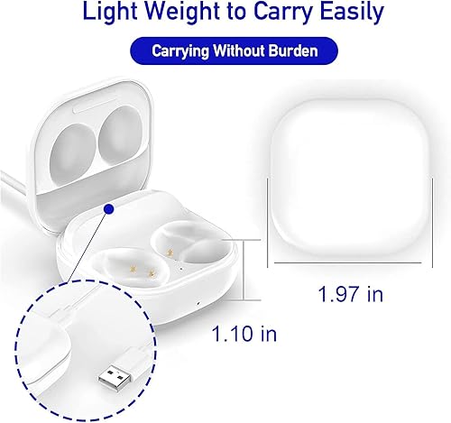 Miniatura 3 de Funda de carga para SamsungGalaxy Buds 2, cargador USB C con cable para GalaxyBuds 2 R177 auriculares Bluetooth 450MAh batería portátil mini carga