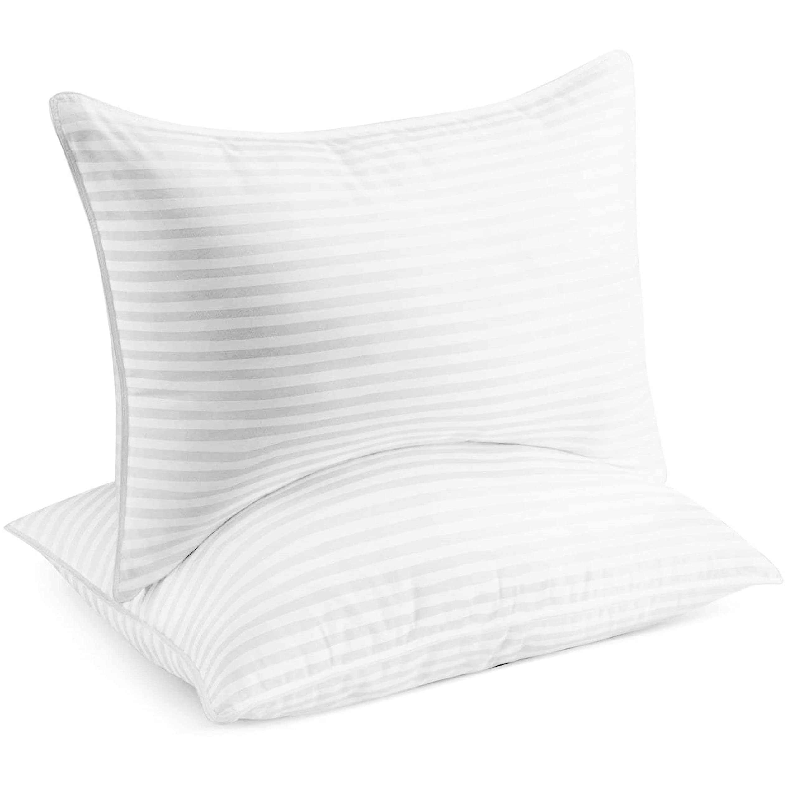 Beckham Hotel Collection Bed Pillows for Sleeping - Queen Size, Set of 2 - Soft Allergy Friendly, Cooling, Luxury Gel Pillow for Back, Stomach or Side Sleepers