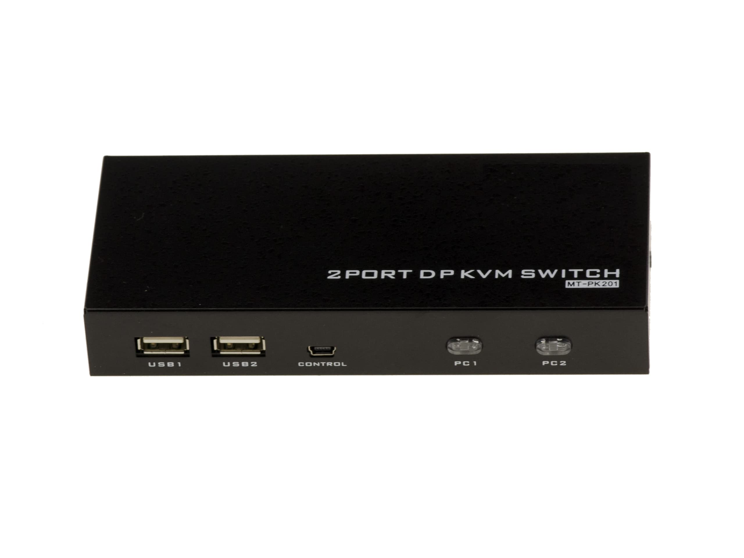 KALEA-INFORMATIQUE Conmutador KVM automático para 2 PC con conexión de pantalla DISPLAYPORT 4K 60Hz y teclado y ratón en puerto USB. Con mando a distancia, fuente de alimentación y cables