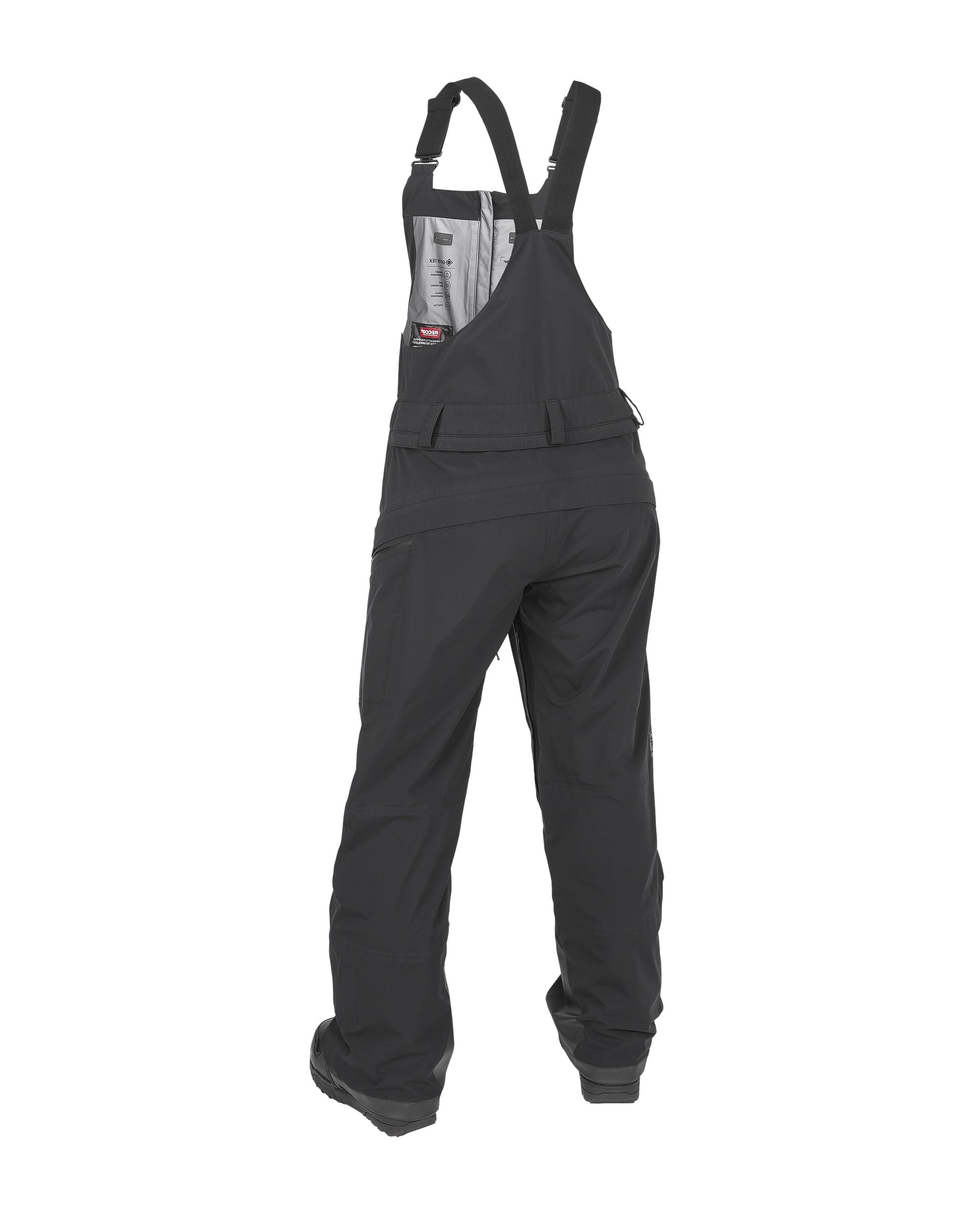 Volcom Women's VS 3L Stretch Gore-Tex Relaxed Fit Snowboard Bib Overall Black