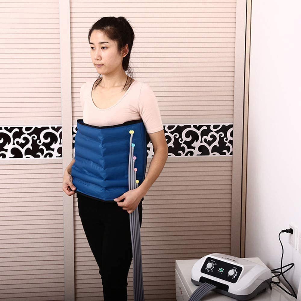 Masajeador de piernas Circulación Compresión de Aire Masajeador de pies y pantorrillas Desmontable para Uso doméstico Masaje de piernas, pies, Rodillas Dolor Muscular, linfedema (1 Cintura)