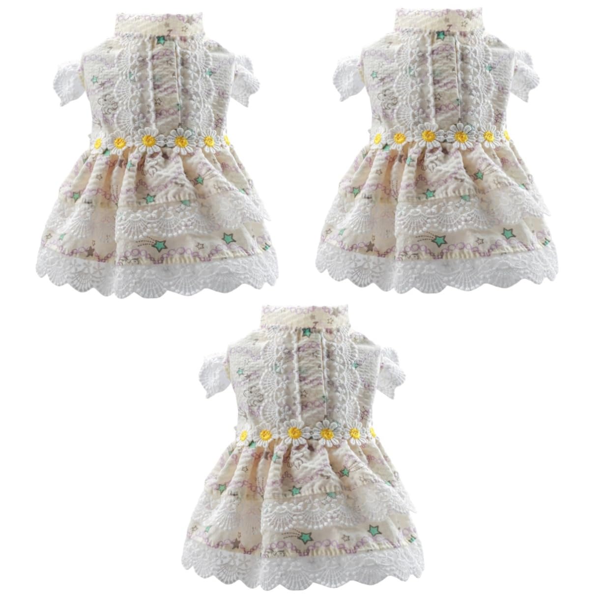 Robe fleurie pour chien vêtement princesse dentelle petit chien pour photo