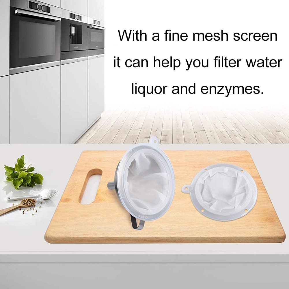 Passoire à Confiture En Nylon 300 Mesh - Compatible Entonnoirs, Pour Filtrer Vins, Enzymes, Spiritueux