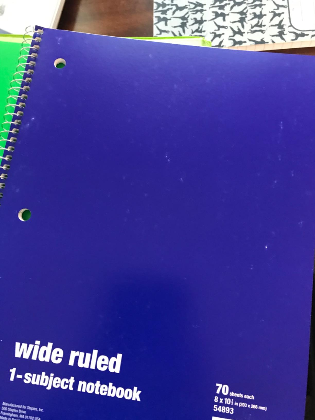 Spiral Notebooks, 6-pack (College Ruled)
