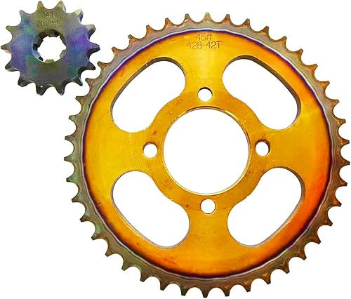 Juego de piñones de cadena 428 compatible con SUZUKI AX100 100cc