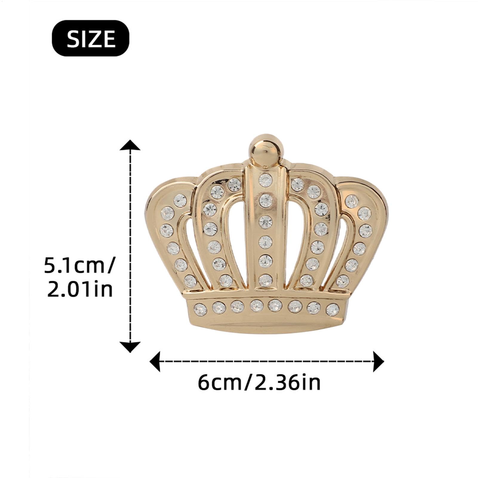 Crystal Princess Crown Car Emblems, Bling Car Decal Stickers, Adhesive Sparkling Window, Sturdy Waterproof Design, Easy to Apply & Remove, Silver Pink Gold and Laptop Decoration