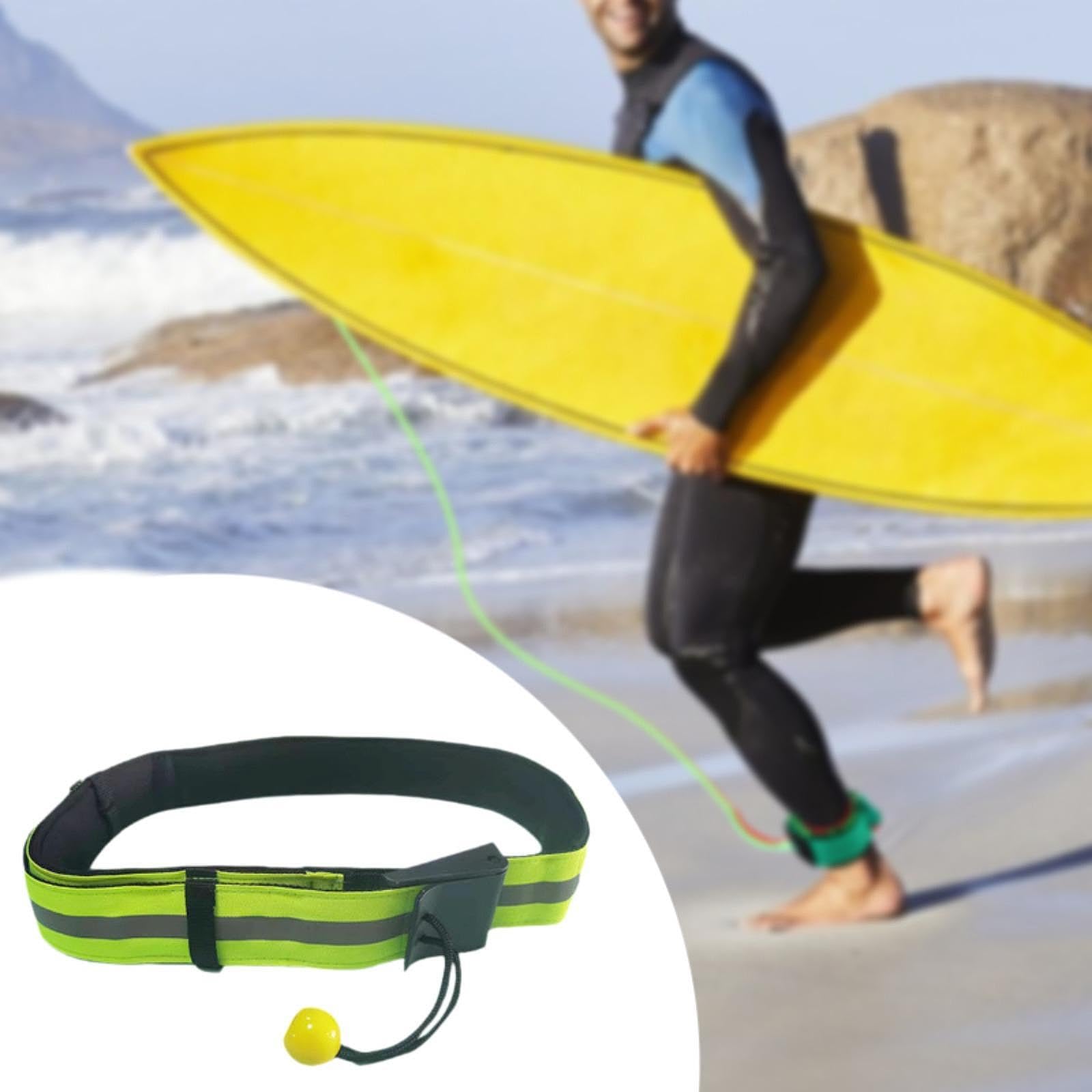 Surfboard Waist Leash with Quick Release, Adjustable Belt for Paddle Boarding, Kayaking, and Surfing