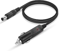 GINTOOYUN Szivargyújtó-DC7.4x5.0mm Tápkábel 16AWG - 3m Hosszú Adapter Autókhoz, Lakóautókhoz, Elektromos Készülékekhez, 10A Biztosítékkal 1
