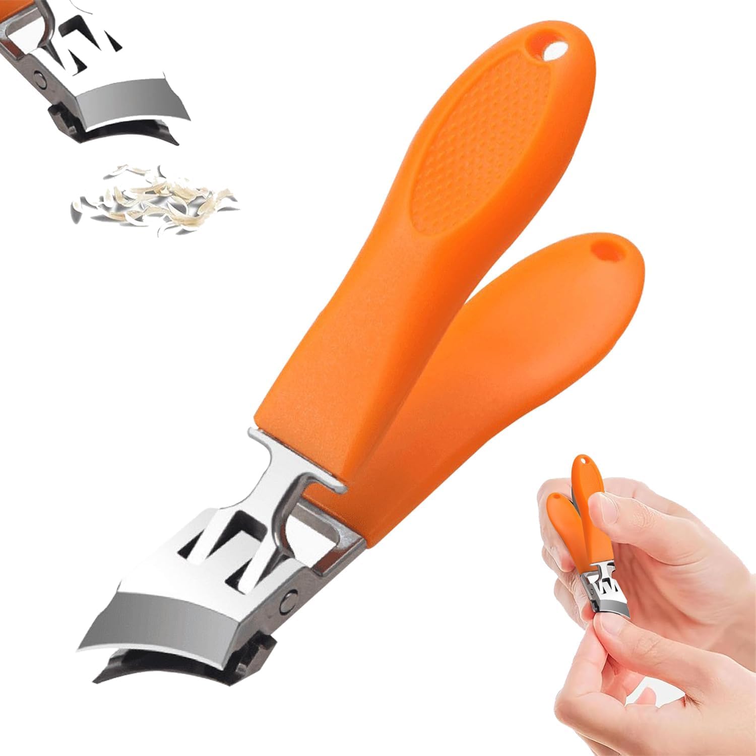 Nail Clippers Diagonal toenail Clippers Stainless Steel Fingernail Thick Nail Clipper Toenail Clipper Cutter Household Manicure Tools for