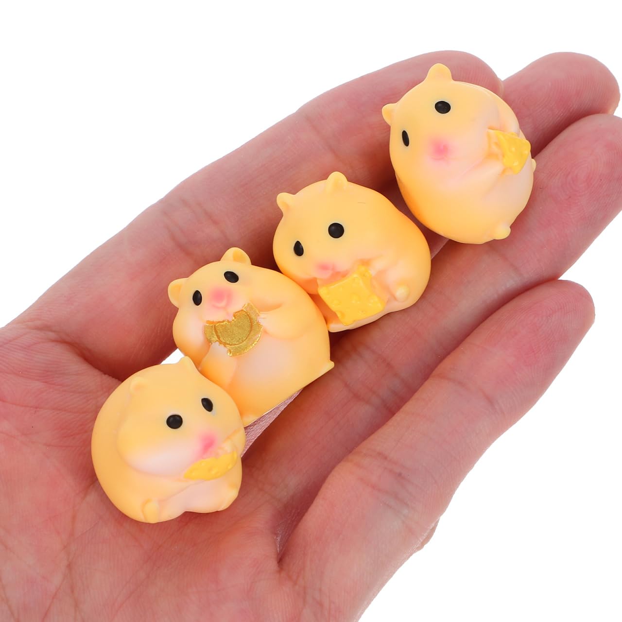 Amazon.co.jp: Happyyami ミニチュア ハムスター 置物 12個セット 樹脂