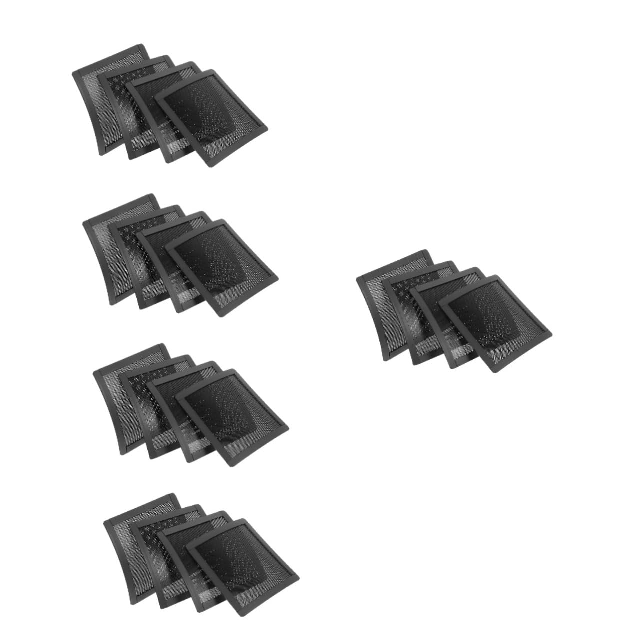 20 Stck. Pc Lüfter Staubschutzfilter Magnetisch Teiliges Feinmaschiges PVC Mesh Installieren gegen für Desktop Computer Gehäuse Geeignet