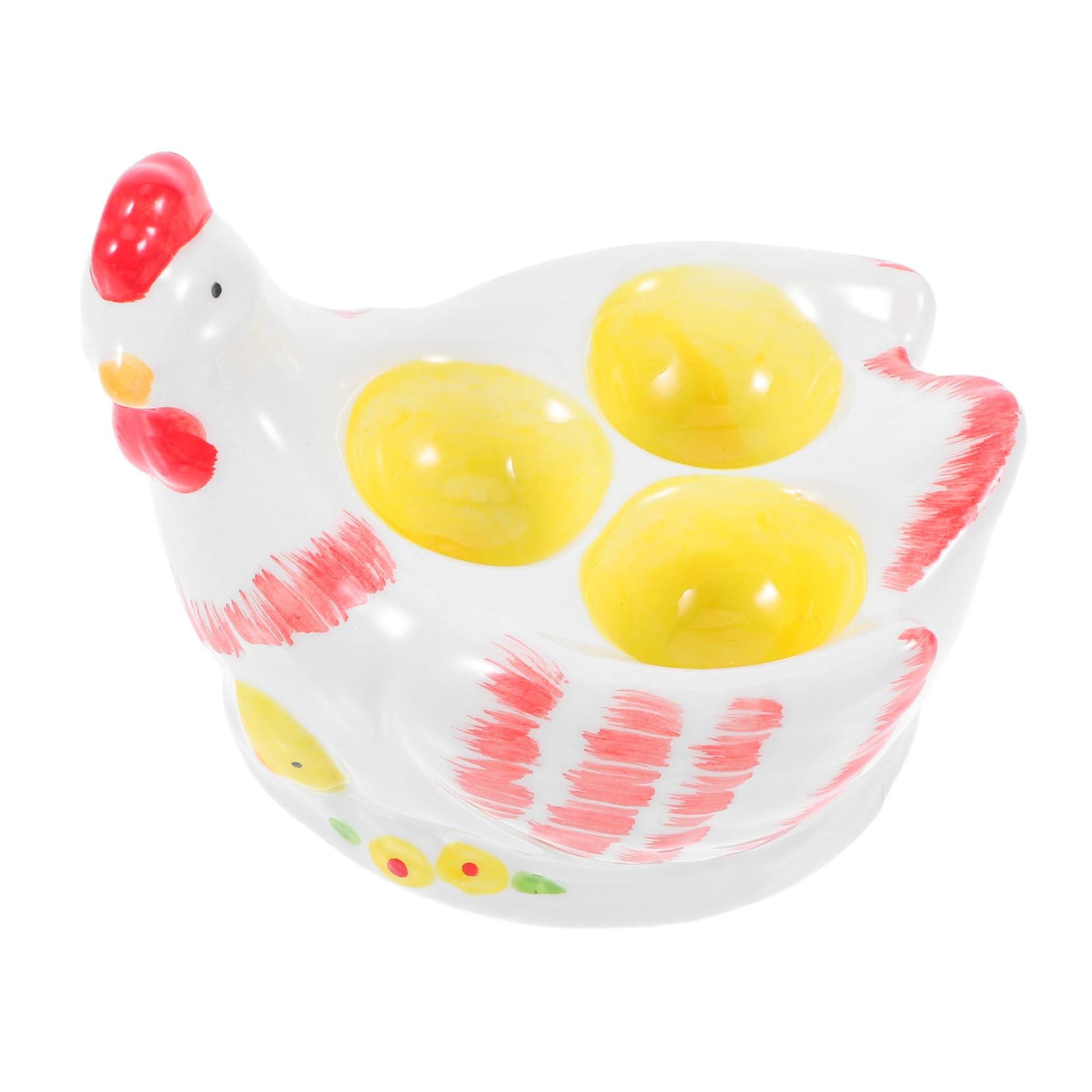 Coquetier Poule en Céramique Vintage 1 Pièce, Support Table Élégant