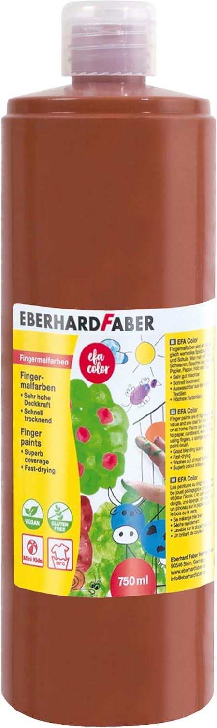 Eberhard Faber 578976 Finger Paint in Bottle 750 ml Red