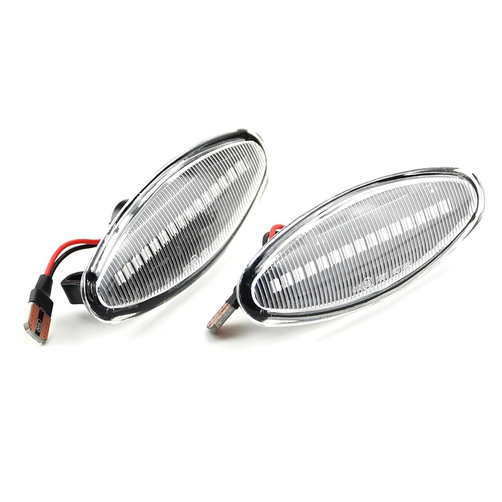 Luces de señal de giro dinámicas con parpadeo secuencial transparente para Jaguar XK8 5