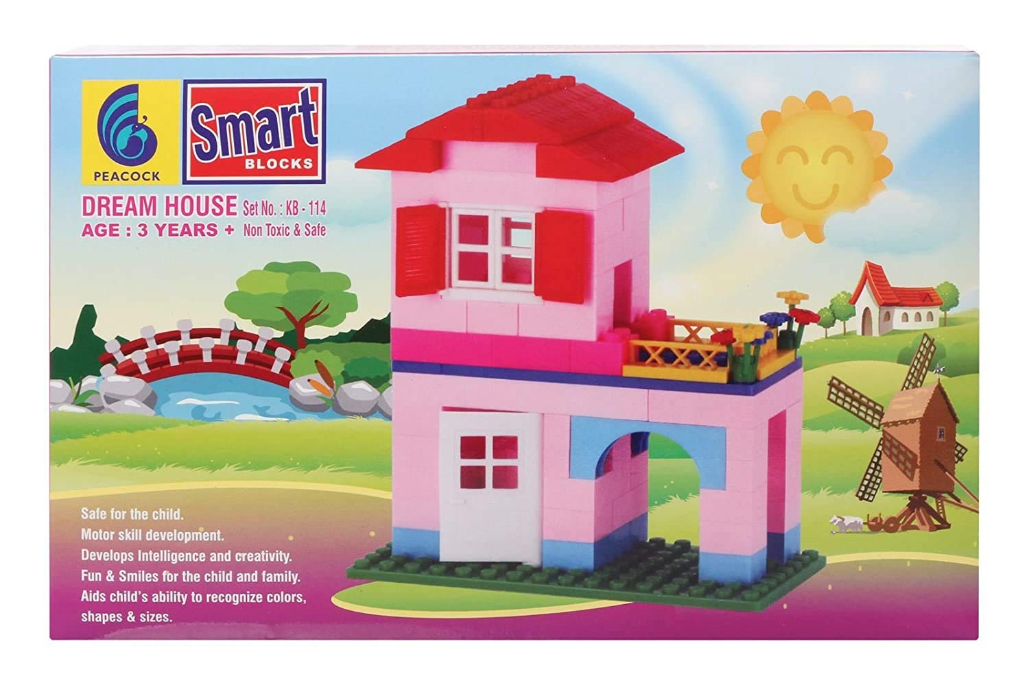 LodestonePeacock Dream Hous Builing Block Game, 100 Pieces