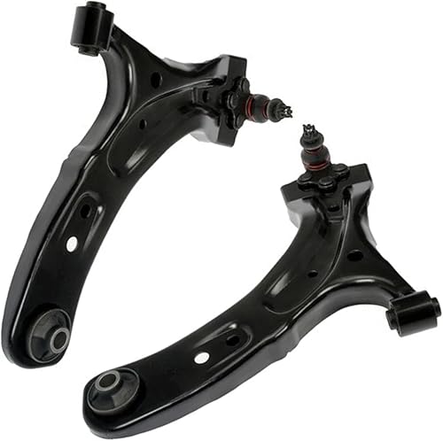 Miniatura 1538 de Detroit Axle - Kit de brazos de control de extremo delantero RWD para Dodge Ram 03-06 2500 3500, 2 brazos de control superior con rótula 2 varillas