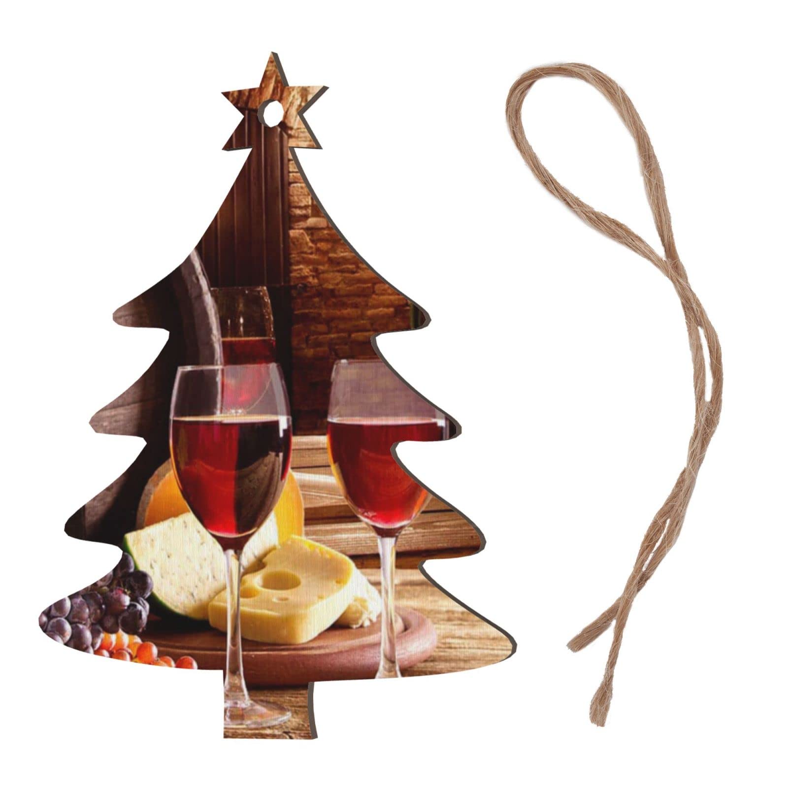 Regali di Natale per lei, regalo di vino di Natale, bicchiere di vino di Natale, albero di Natale figurato, bicchiere di vino con stelo, regali per lei, regali per gli amanti del