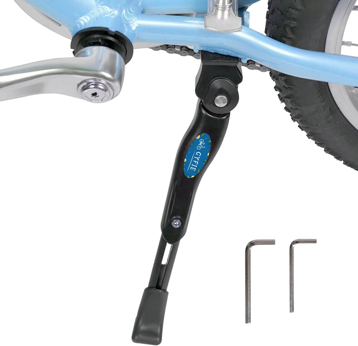 Kickstand for 16 18 20 Inch Kids Bicycle Center Mount Adjustable Aluminum Alloy Bicycle Kickstand Adult Kick Stands for 16-20 Inch Mountain Bike/Road Bicycles