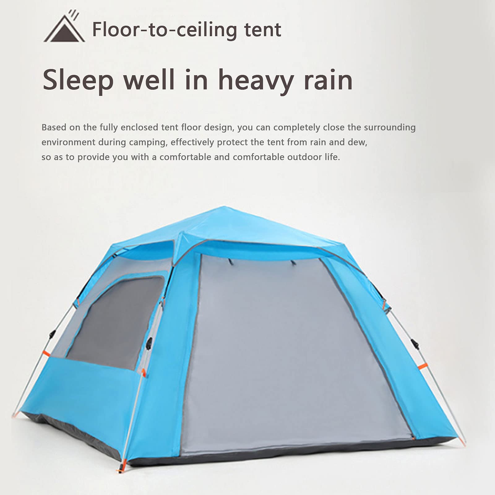 Tenda Automatica Quattro Stagioni Campeggio, Ispessimento Campeggio Campo Automatico Pioggia Escursioni Trekking Tenda Tenda per Il Trasporto, Camera Ultralight Cupola Tenda