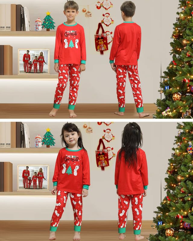 Pigiami Natalizi per Tutta la Famiglia, Pigiama Natale Famiglia Invernale Pigiama Natalizio, Manica Lungo Donna Uomo Pigiami di Natale Famiglia, Pigiami Natale Coppia Pigiama Natale Bambino Bambina