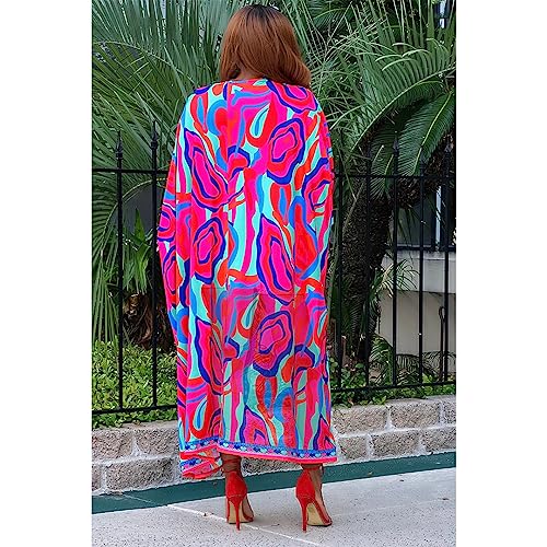 QegarTop Kimono Shorts Set for Women Two Piece Summer Vacation Outfits Flowy Beach Cover up Duster3