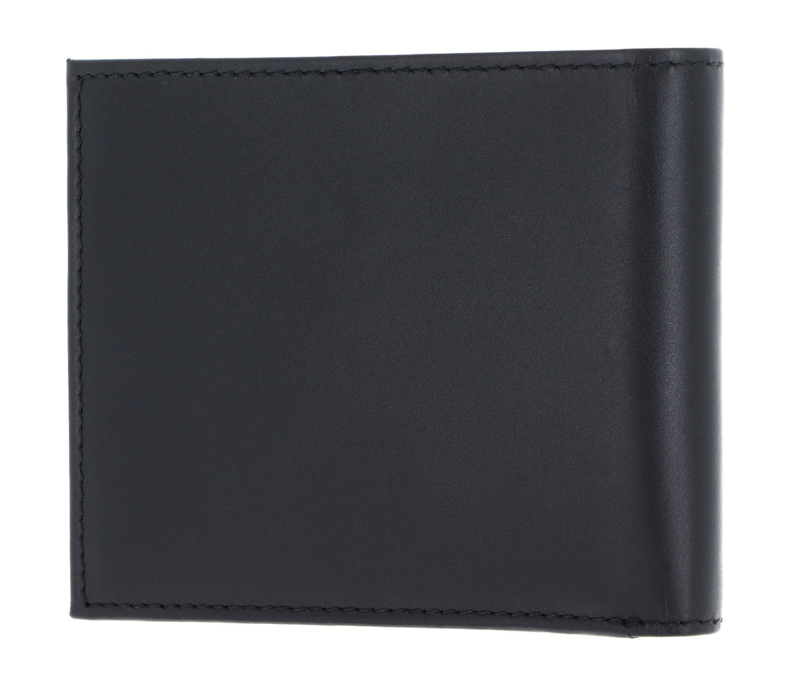 Oxmox Leder Geldbörse Leather RFID Protect Querscheinbörse Freedom Cross Embossed Black schwarz