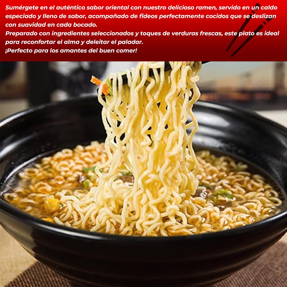 Pack 24 Ramen Fideos Instantáneos Sabor Ternera - Instant Noodle Tallarines
