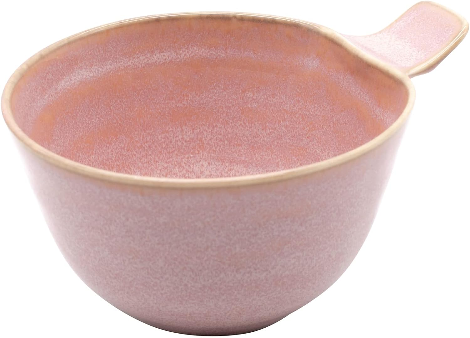 Aito Seisakusho 517064 Natural Color Cup with Hands, Approx. 12.5 fl oz (370 ml), Pink, Mino Ware Dishwasher, Microwave Safe, Made in Japan