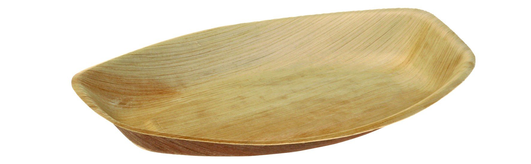 Plateau Biodégradable Ovale en Feuille de Palmier 30x20 cm - SDG - Lot de 100 - Feuilles de palmier