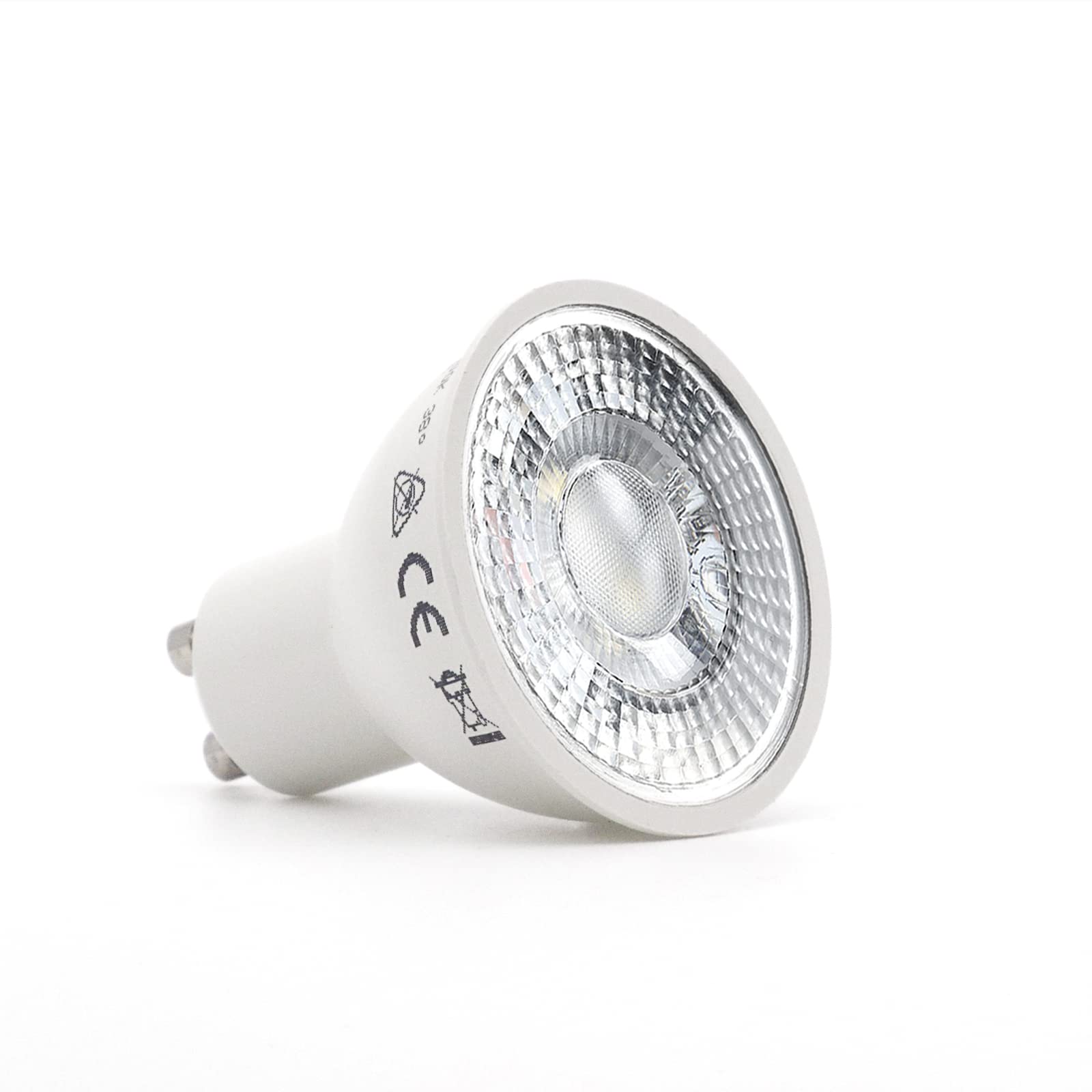trendlights24 Decora LED Einbaustrahler 230V Schwarz 10er Set Spots 4W GU10 | Decken Einbauleuchte, rund, Warmweiß, Abstrahlwinkel 45-55°, Lochmaß 68 mm, Einbauspots, schwenkbar