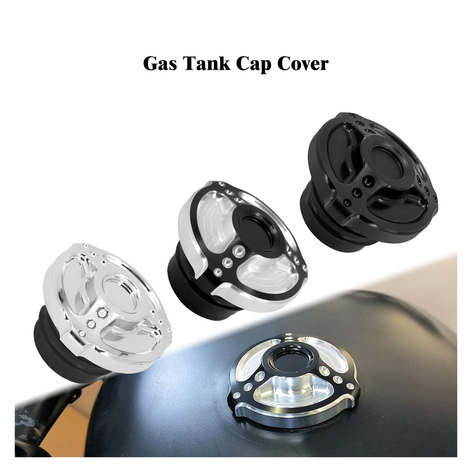 Tappo Serbatoio Tappo Serbatoio Carburante Per Ha&rley Touring Dyna Softail | Il Tappo Dell'olio Ventilato Lavorato Migliora Lo Stile E Previene L'accumulo Di Carburante Per Ha&rley