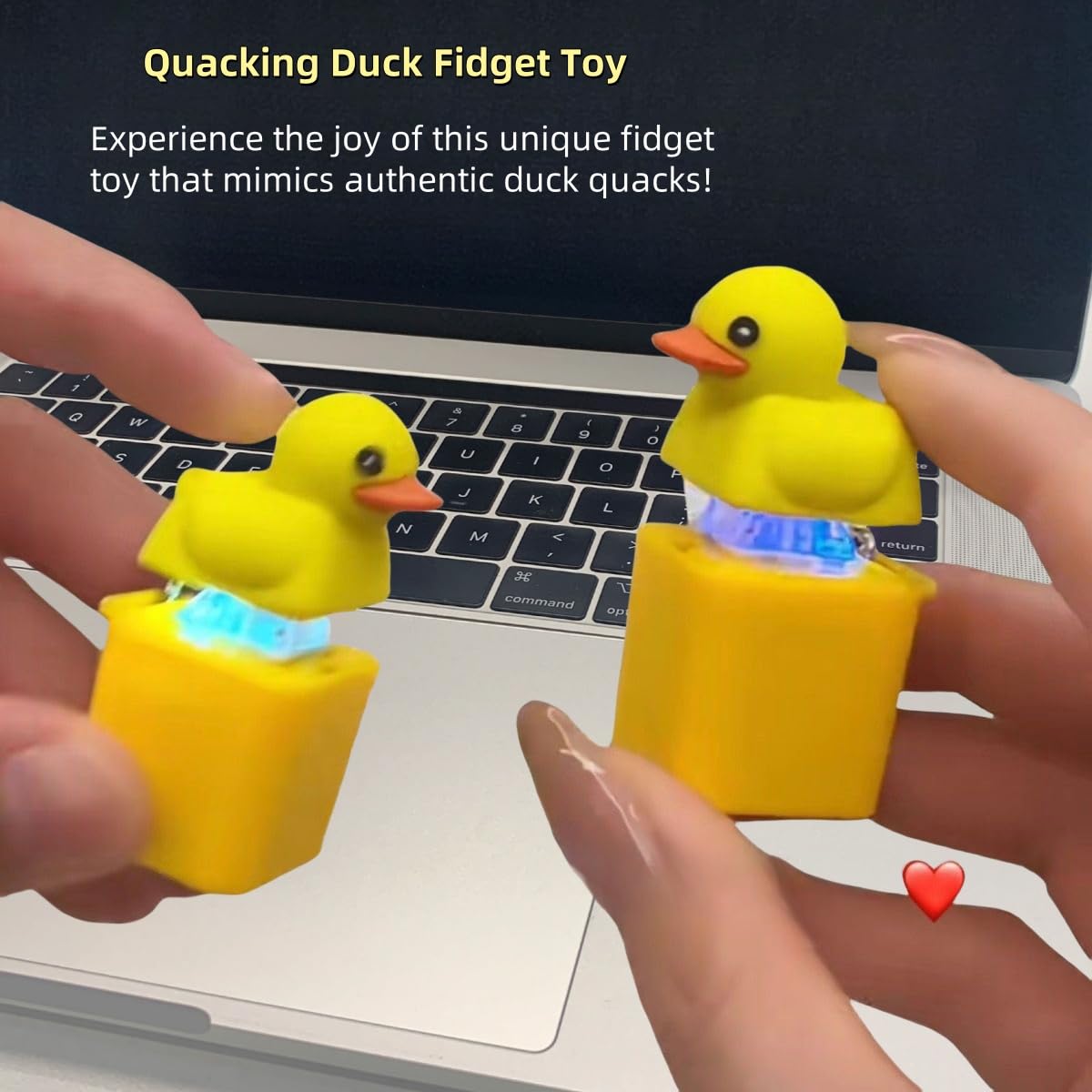 Duckys Quacking Fidget Toy, Quacking Duck Keychain, | Meses sin interés
