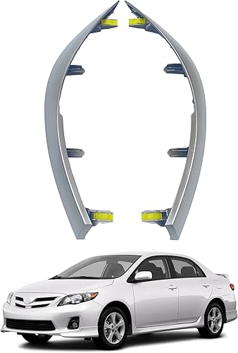 2 tiras para tablero central superior de automóvil, compatibles con Toyota Corolla 2009 2010 2011 2012 2013 Reemplazo # 55436-12040 55436-02330