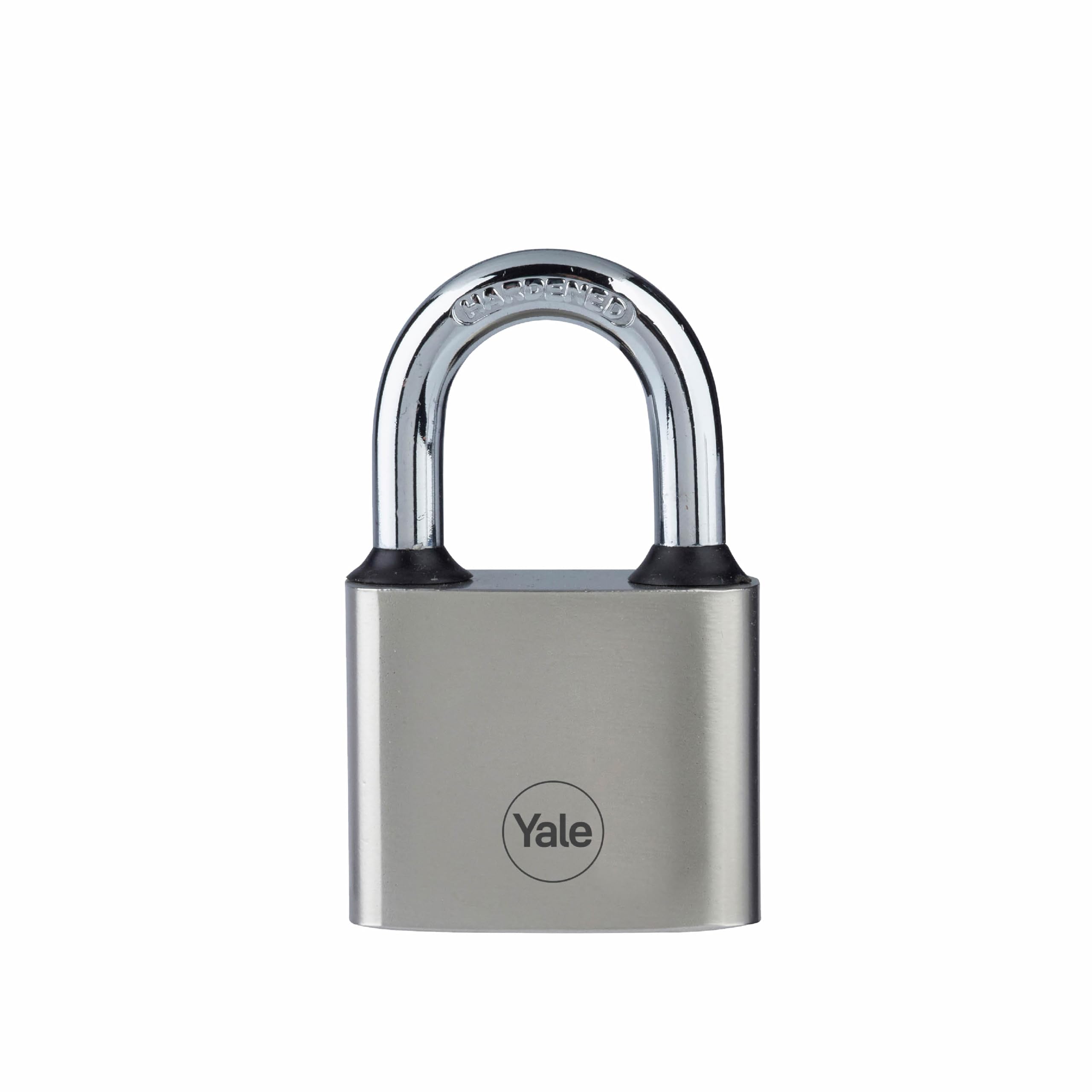 Yale Y112/40/132/1 Padlock for Main Gate 40mm Iron Disc Home Door Lock with 3 Retaining Keys | Hardened Steel Shackle Padlocks for Main Door | Lock and Keys Locks for Home (Silver Finish)