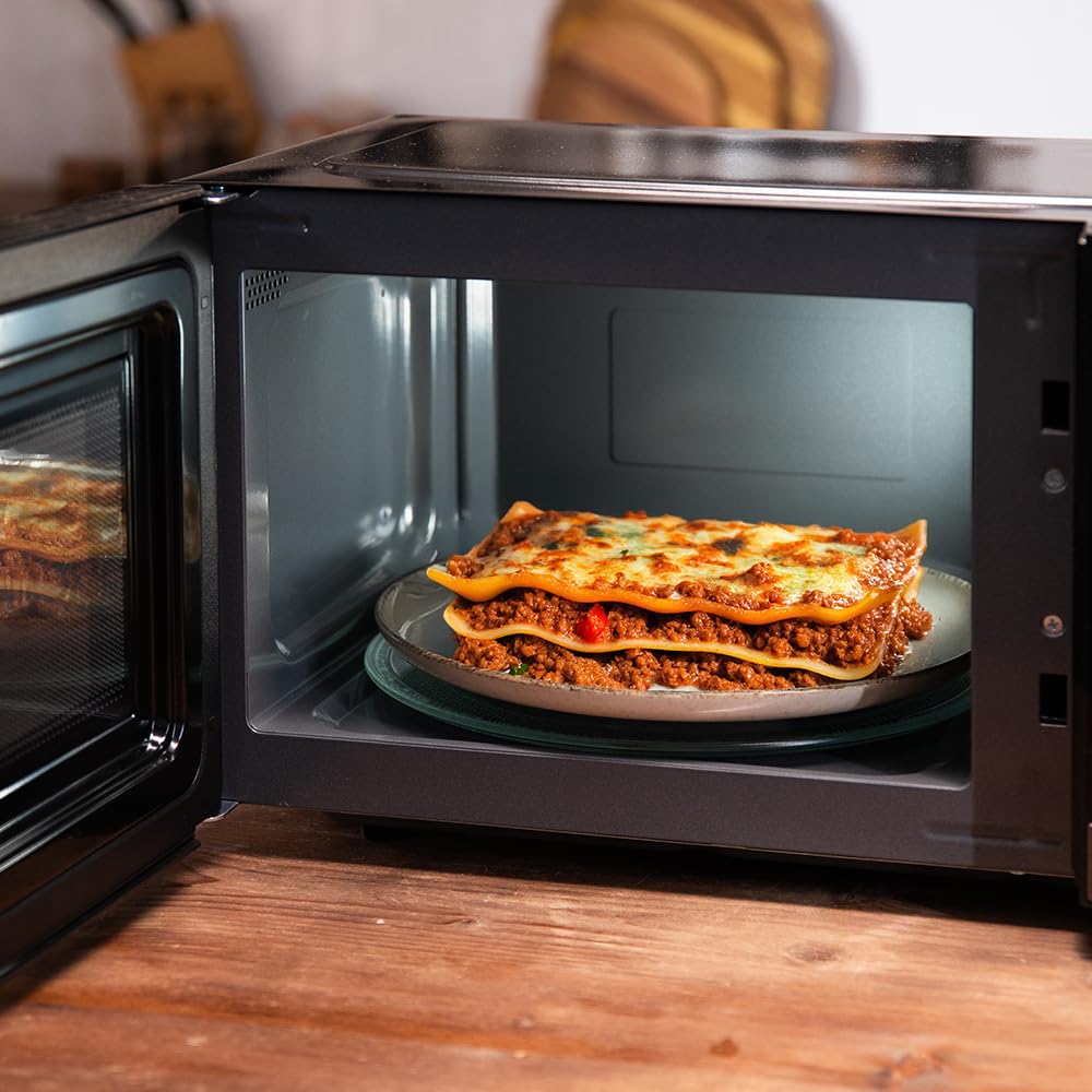 Cecotec Micro-ondes Mécanique avec Grill de 23L Proclean 4120. 800W et 1000W de Grill, Cuisson Uniforme, 8 Niveaux de Puissance, Fonction Décongélation, Minuterie 35mins, Plateau Tournant 285mm