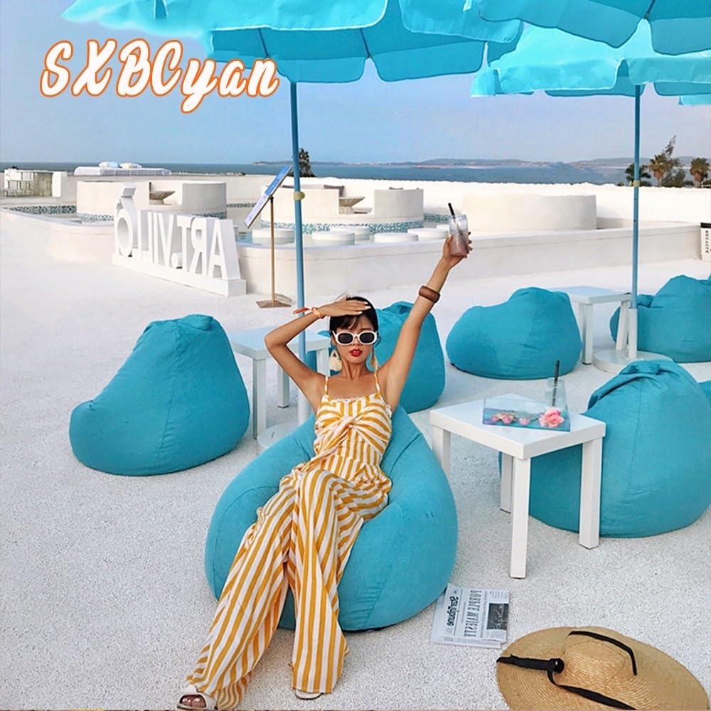 Pouf Flottant For Piscine, Fauteuils Poire For Adultes, Housse De Pouf Étanche Extérieure Sans Remplissage, Jardin, Plage, Camping, Piscine, Pouf Flottant, Chaise Oxford, Pouf Flottant For Piscine ( C