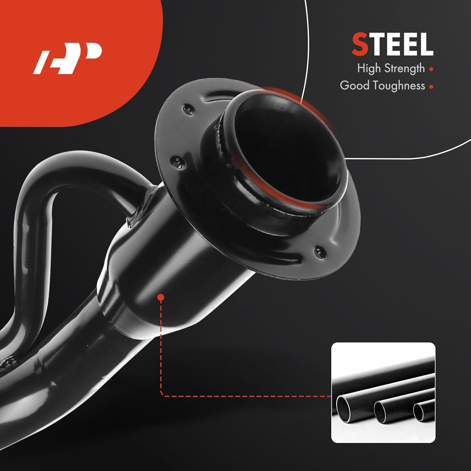 A-Premium Fuel Tank Filler Neck Pipe Hose Compatible with Ford F-250 F-350 Super Duty, 1999 2000 2001 2002 2004, Gas, Styleside, Replace# 3C3Z9034A, F81Z9034AA