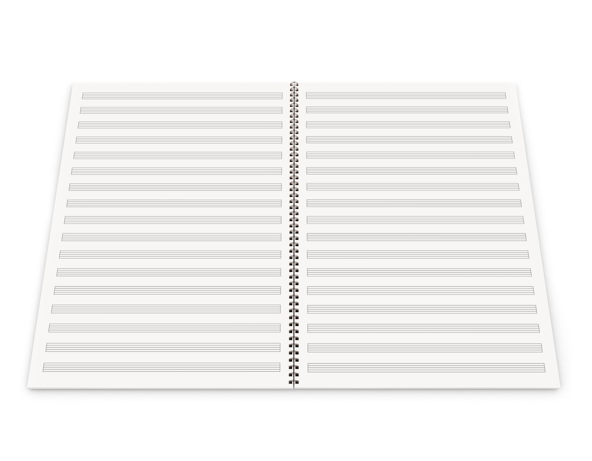 The Worcestershire Stationery Company A3 Blank Music manuscript book, 17 staves per page. 120 pages, 90gsm FSC paper - Image 3