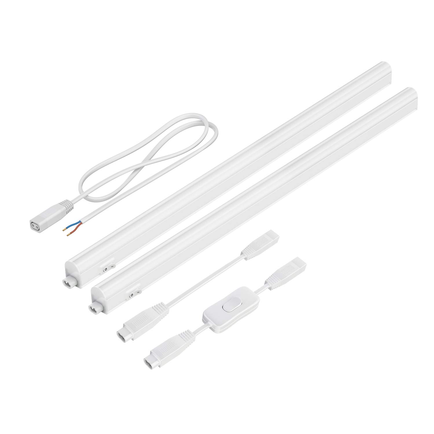 Parlat LED Under-Cabinet luminaires Rigel, 57.3cm Each, with Switch (Warm White, 16.21W, 790lm Each, 130°) Set of 2