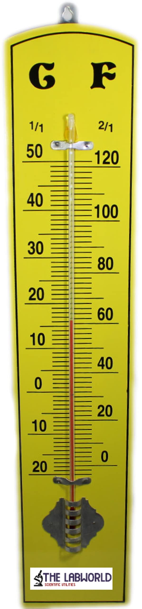 Labworld Jumbo Big Wall Thermometer size 50 cm long mounted for Room Temperature in degrees Celsius and Fahrenheit Wooden base analog type for home,office,Godawn Industrial Measurement (B09HX1J2TX) Amazon Price History, Amazon Price Tracker