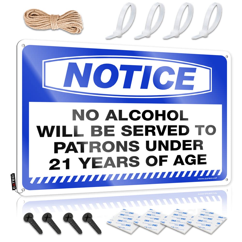 Stitch Soft Bath Metal Wall Decoration - Notice No Alcohol Nice Metal Wall Art Ready To Hang For Restaurant(30X40CM)