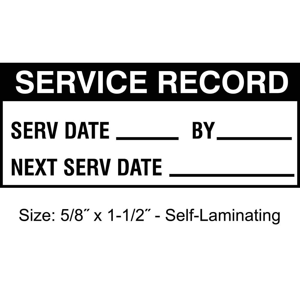 Inspection Label, ENG, Maintenance, PK350