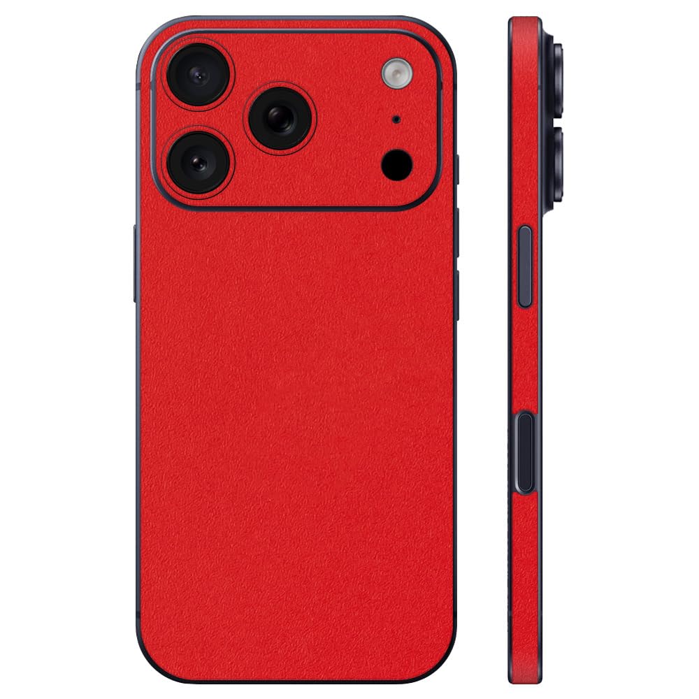 Amazon | wraplus スキンシール iPhone17 Pro Max 対応 レッド 背面