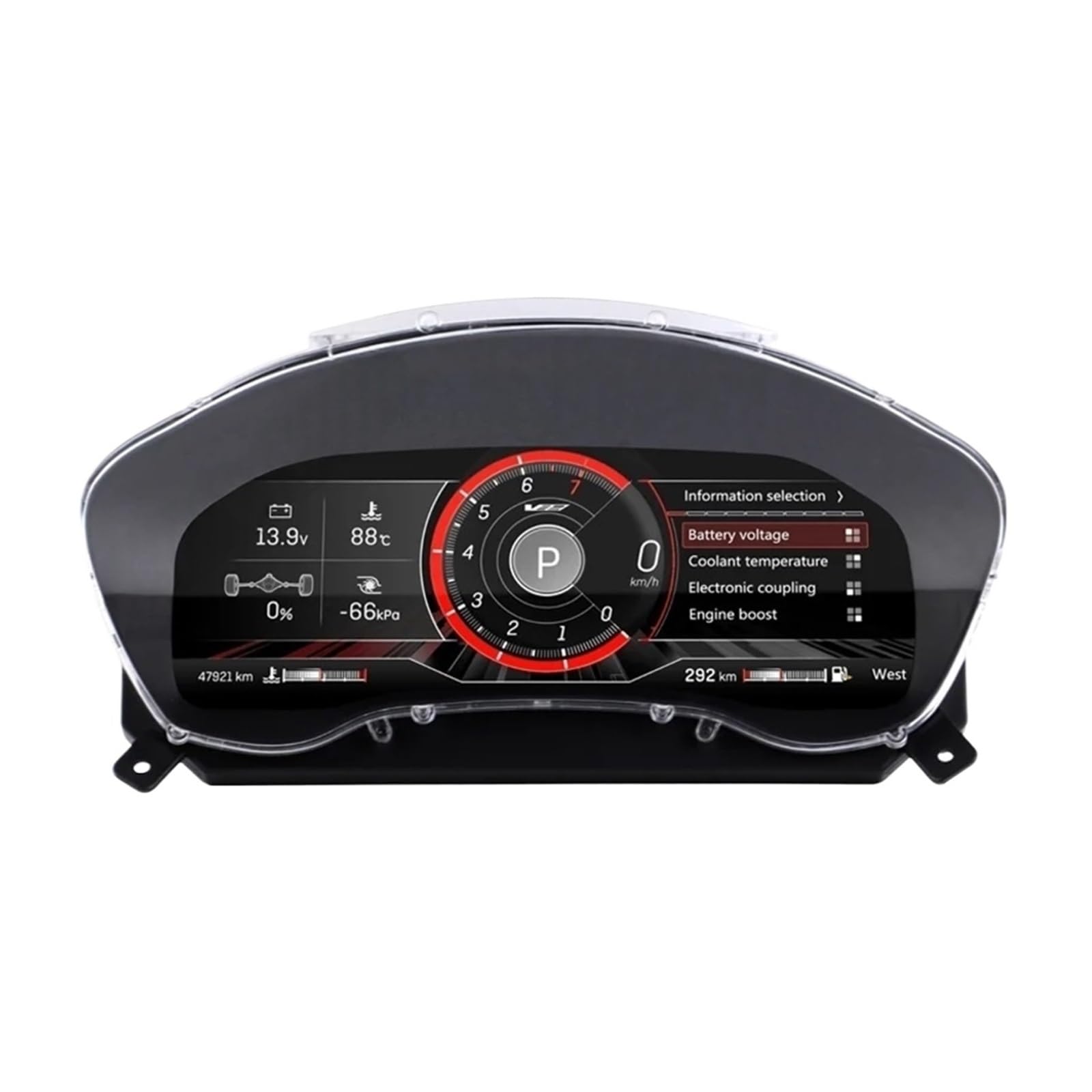 Pantalla LCD 12,3 compatible con Cadillac SRX y cabina virtual CarPlay 8