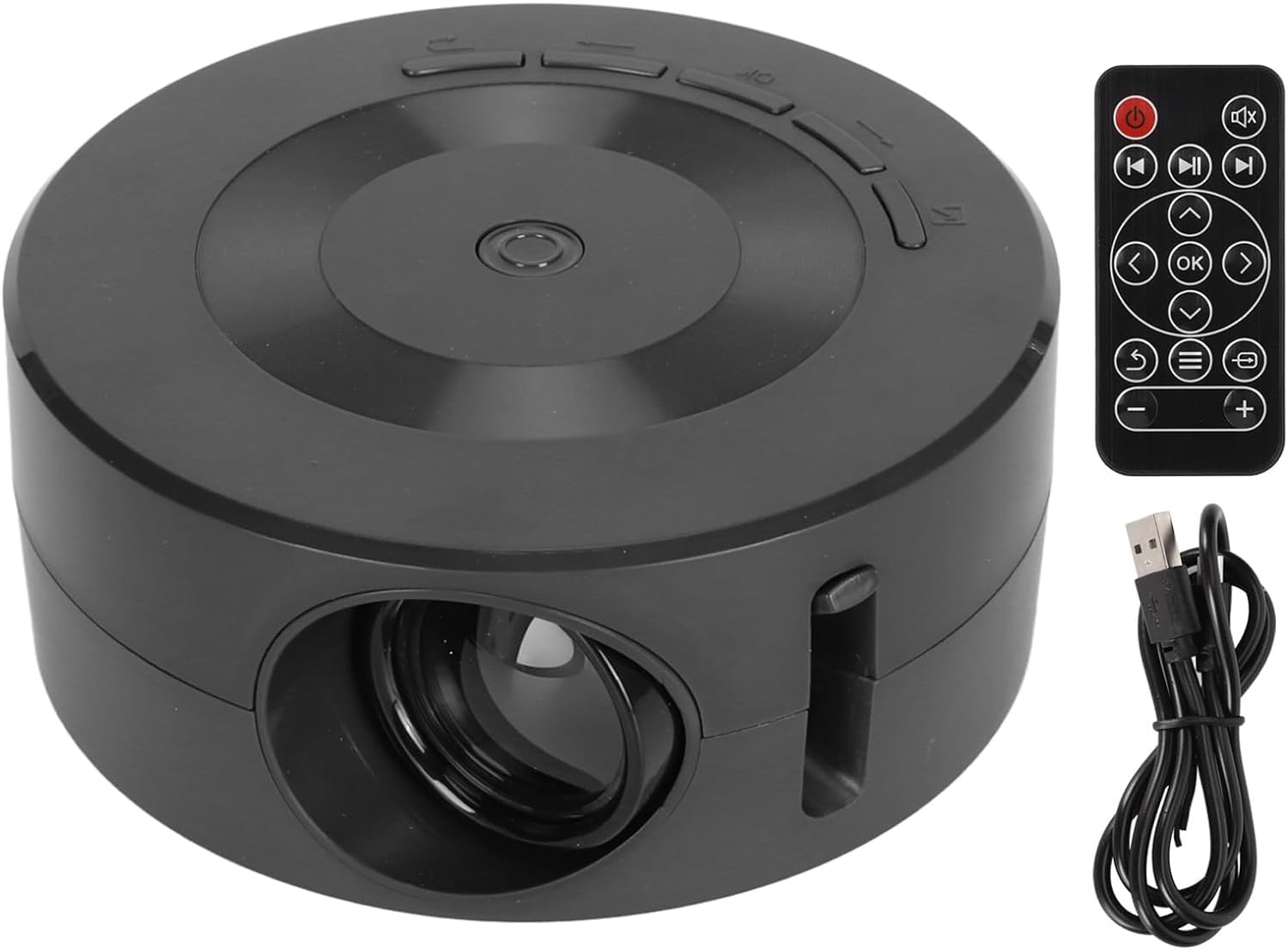 Gigicial Mini Proyector Tiro Corto, Batería Recargable, Proyector Compatible con 4k Nativo 1080P, Altavoz De 360°, Android Integrado para Rastreo De Arte, Proyector De Bocetos, Proyector De Decorac