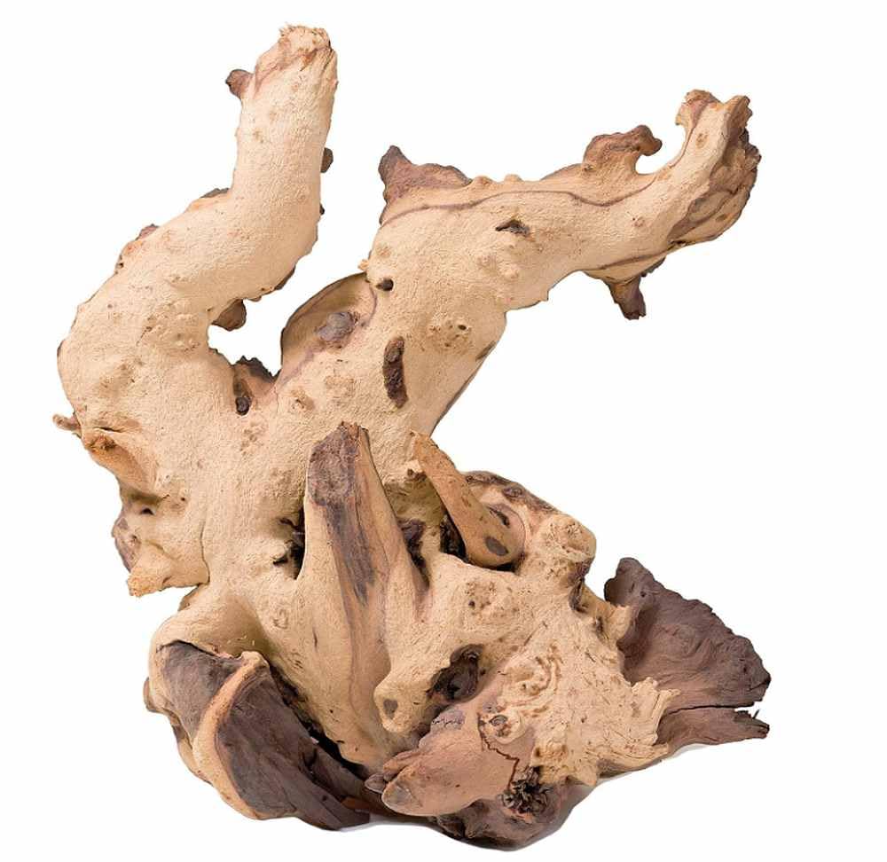 Biotope Aquatics Ltd Aquarium Sinkable Mopani Driftwood - Various Sizes - Natural Bogwood Fish Tank Wood Decoration Landcaping Java Fern or Moss (10-15cm)