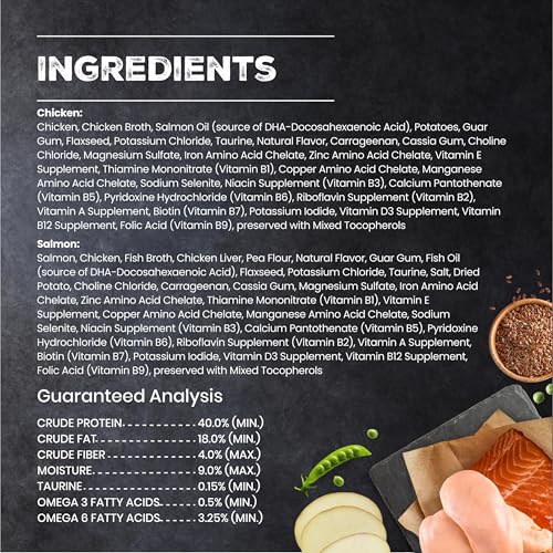 Image of Blue Buffalo Wilderness Kitten Grain-Free Chicken Pate & Salmon Pate Wet Cat Food with DHA, High-Protein & Made with Natural Ingredients, Supports Healthy Growth & Development, 3-oz. Each (6 Count)